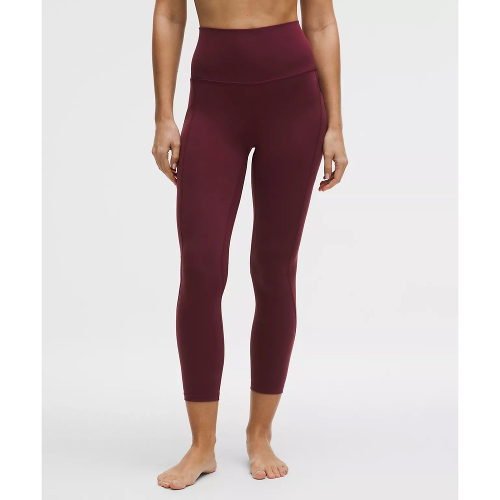 Lululemon Align HR Pant 25 *Pockets Red Merlot Nulu Yoga Leggings LW5GHFS BBAY 0